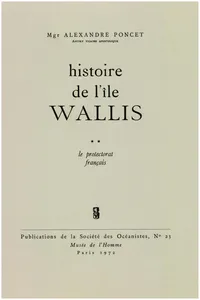 Histoire de l'île Wallis. Tome 2_cover