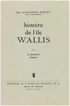 Histoire de l'île Wallis. Tome 2