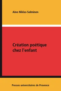 Création poétique chez l'enfant_cover