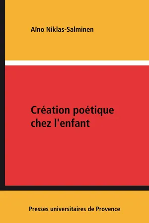 Création poétique chez l'enfant