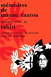 Mémoires de Marau Taaroa, dernière reine de Tahiti_cover