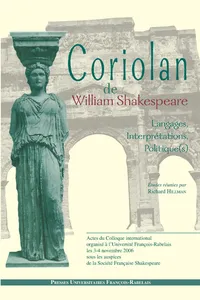 Coriolan de William Shakespeare_cover