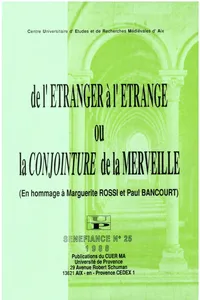 De l'étranger à l'étrange ou la conjointure de la merveille_cover