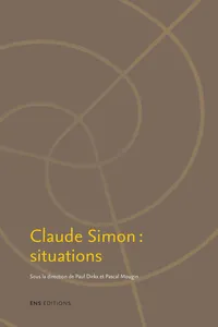 Claude Simon : situations_cover