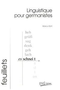 Linguistique pour germanistes_cover