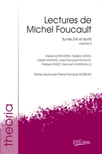 Lectures de Michel Foucault. Volume 3_cover