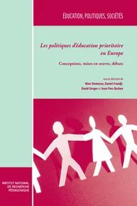 Les politiques d'éducation prioritaire en Europe. Tome I_cover