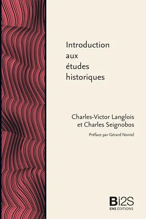 Introduction aux études historiques