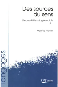 Propos d'étymologie sociale. Tome 3_cover