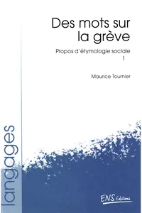 Propos d'étymologie sociale. Tome 1_cover