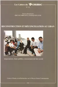 Reconstruction et réconciliation au Liban_cover