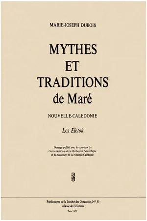 Mythes et traditions de Maré