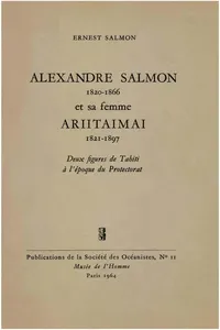 Alexandre Salmon et sa femme Ariitaimai_cover