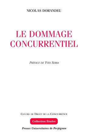 Le dommage concurrentiel