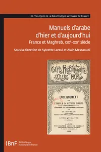 Manuels d'arabe d'hier et d'aujourd'hui_cover