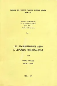 Les établissements Asto à l'époque préhispanique_cover