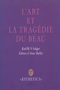 L'Art et la tragédie du Beau_cover