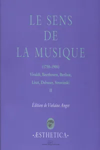 Le Sens de la musique, vol. 2_cover