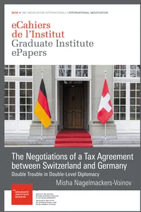 The Negotiations of a Tax Agreement between Switzerland and Germany_cover