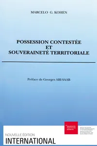 Possession contestée et souveraineté territoriale_cover