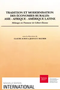 Tradition et modernisation des économies rurales : Asie-Afrique-Amérique latine_cover