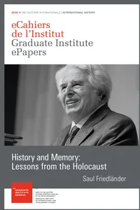 History and Memory: Lessons from the Holocaust_cover