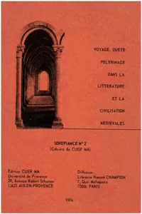 Voyage, quête, pèlerinage dans la littérature et la civilisation médiévales_cover