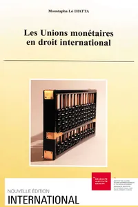 Les unions monétaires en droit international_cover