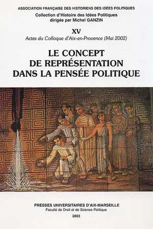 Le concept de représentation dans la pensée politique