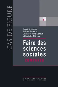 Faire des sciences sociales. Comparer_cover