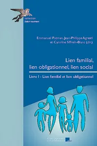 Lien familial, lien obligationnel, lien social. Livre I_cover