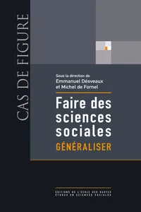 Faire des sciences sociales. Généraliser_cover