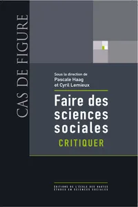 Faire des sciences sociales. Critiquer_cover