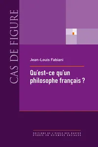 Qu'est-ce qu'un philosophe français ?_cover