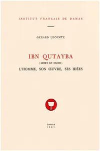 Ibn Qutayba_cover