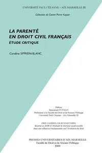 La parenté en droit civil français_cover