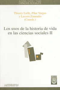 Los usos de la historia de vida en las ciencias sociales. II_cover