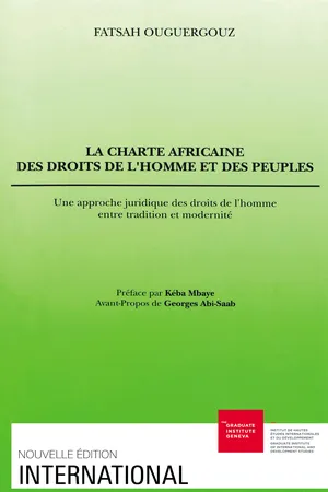 La Charte africaine des droits de l'homme et des peuples