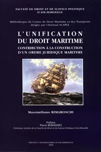 L'unification du droit maritime_cover