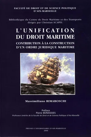 L’unification du droit maritime
