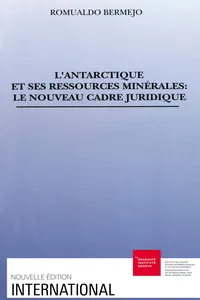 L'Antarctique et ses ressources minérales_cover