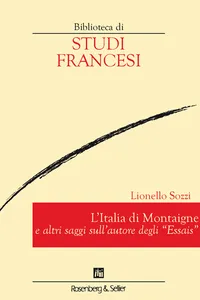 L'Italia di Montaigne e altri saggi sull'autore degli "Essais"_cover