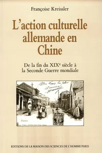 L'action culturelle allemande en Chine_cover