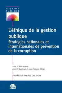 L'éthique de la gestion publique_cover