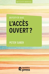 Qu'est-ce que l'accès ouvert ?_cover