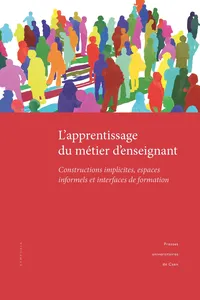 L'apprentissage du métier d'enseignant_cover