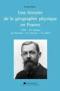 Une histoire de la géographie physique en France_cover