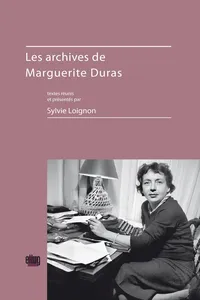 Les archives de Marguerite Duras_cover