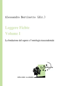 Leggere Fichte. Volume I_cover