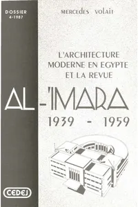 L'architecture moderne en Égypte et la revue Al-'Imara_cover